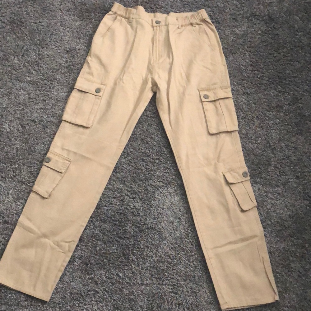 Khaki cargo pants